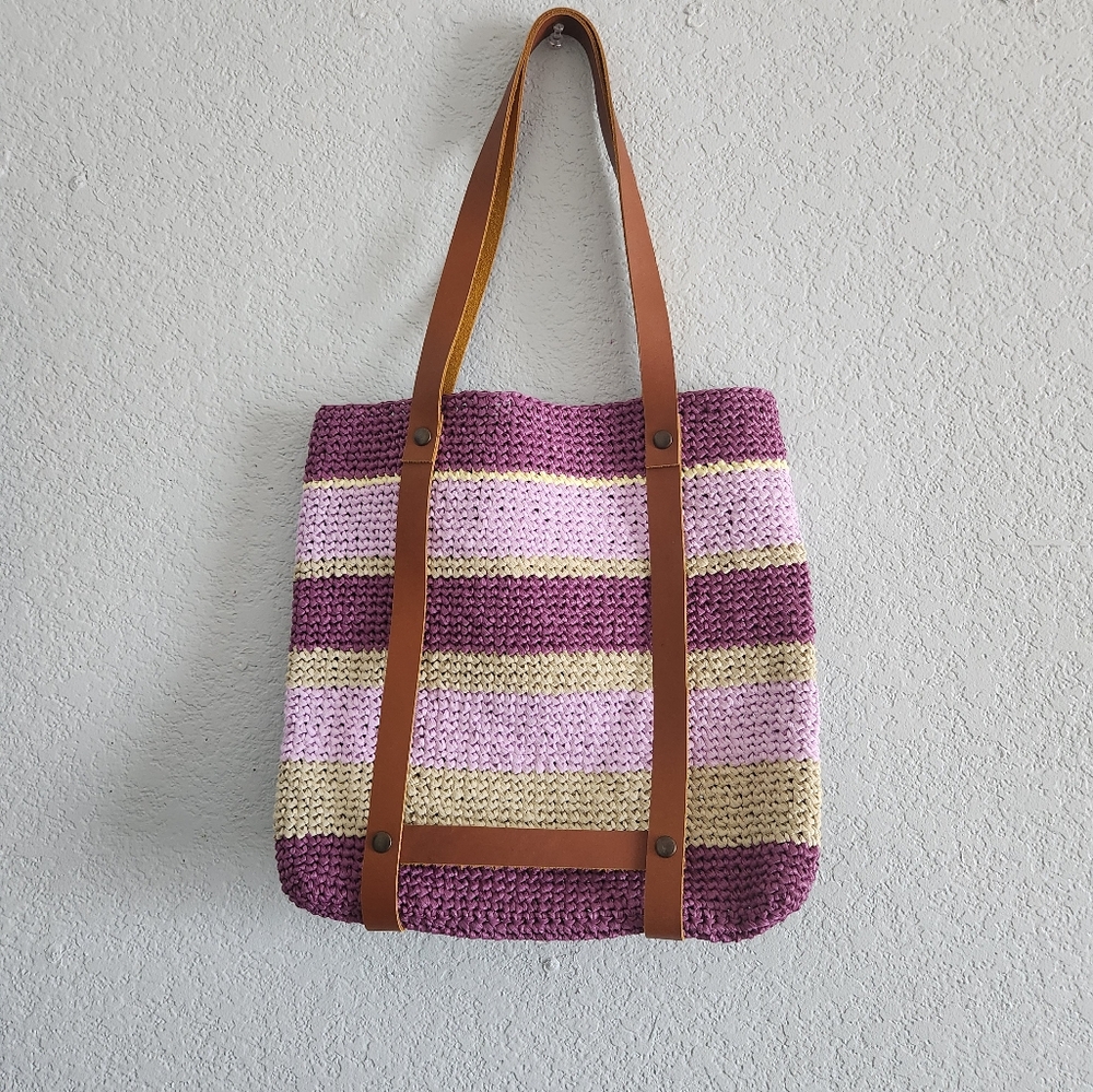 Handmade raffia bag